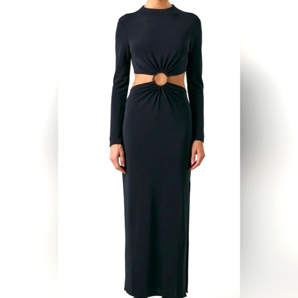 cult gaia Dresses & Skirts - GAP x CULT GAIA Black Cutout Maxi Dress. Sz XL. NWT